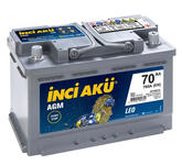 Аккумулятор автомобильный INCI AKU AGM 70R 760 А обр. пол. 70 Ач (L3 070 076 013)